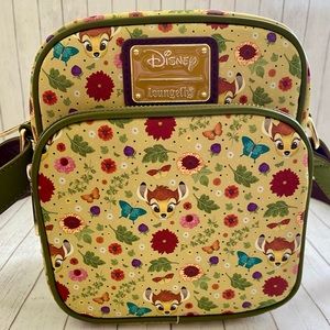 NEW Loungefly Disney Bambi Floral Crossbody Bag